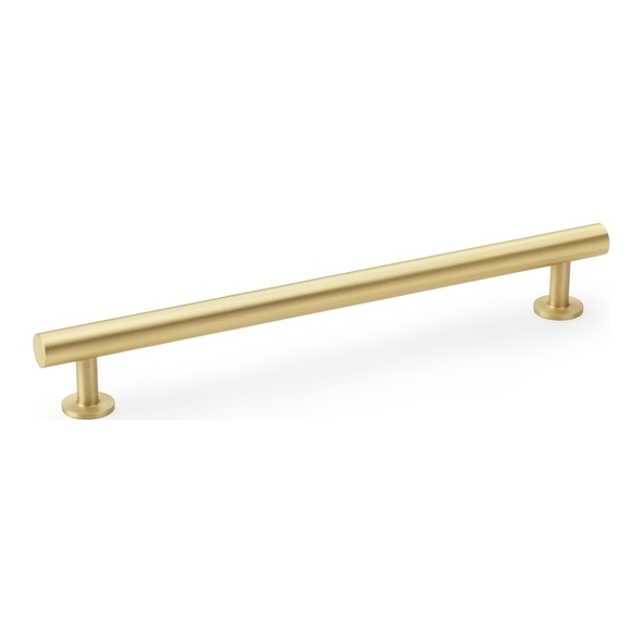 AW814-192-SB • 192mm c/c • Satin Brass • Alexander & Wilks Round T-Bar Cabinet Pull Handle